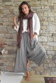 Arbi Gingham Pocket Culotte Pant Chocolate